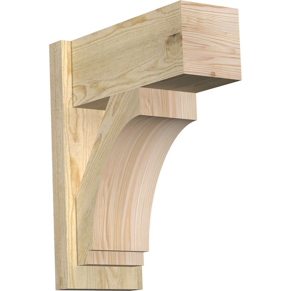 Ekena Millwork Imperial Block Rough Sawn Outlooker, Douglas Fir, 8"W x 18"D x 22"H OUT08X18X22IMP05RDF - main